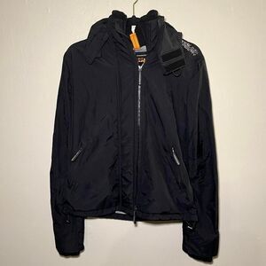 Superdry Black Windbreaker Jacket